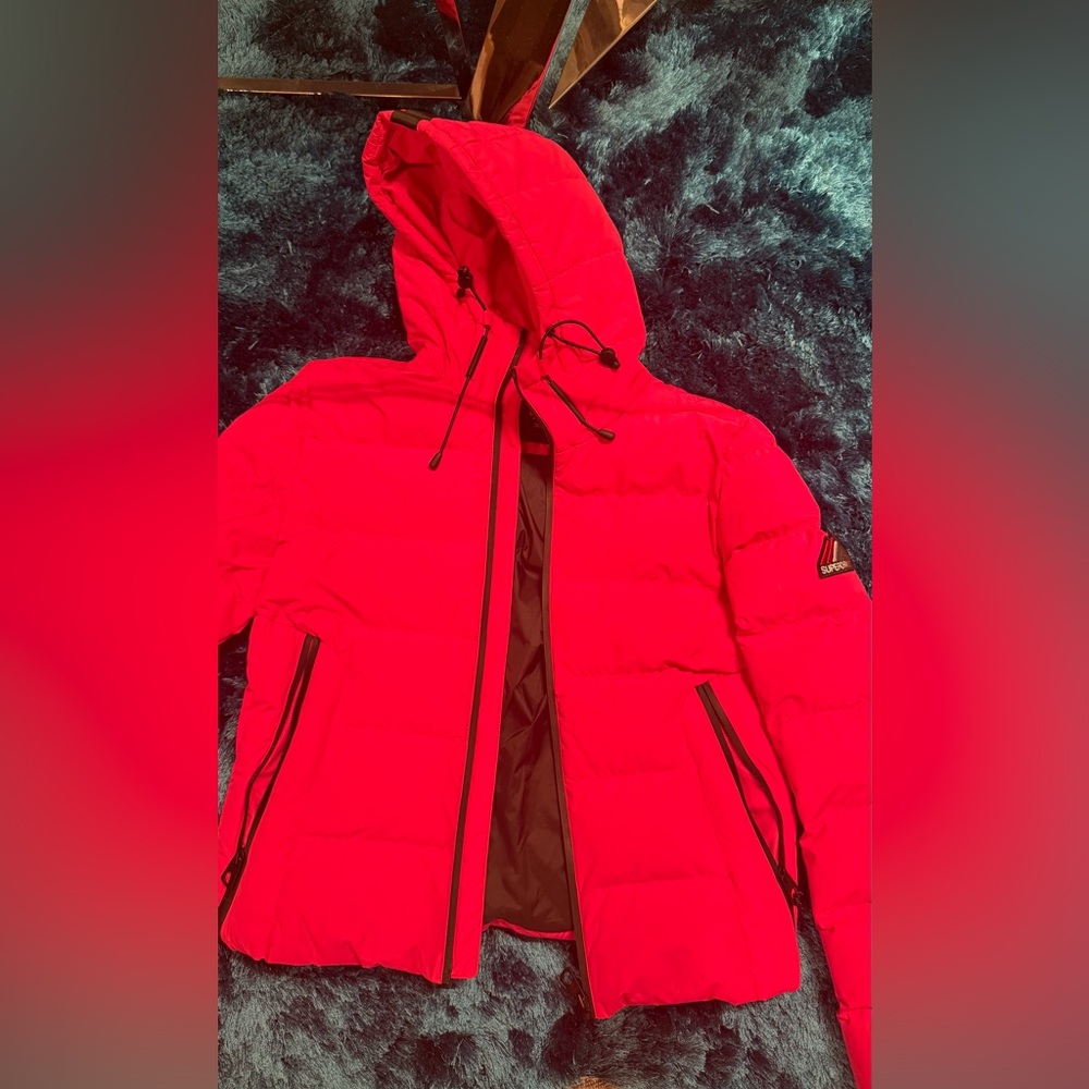 Superdry Hot Pink Puffer Jacket